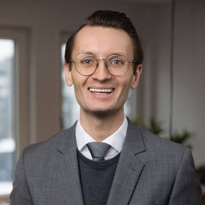 Mäklarbild på Arvid Sjöquist