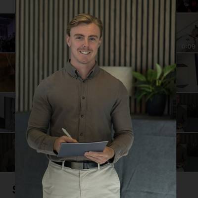 Mäklarbild på Joel Huovila