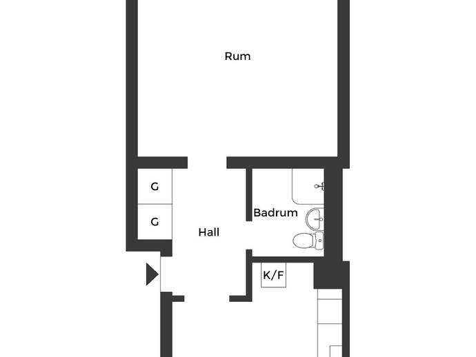 Floor plan for Järnvägsgatan 65