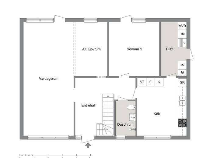 Floor plan for Pannågränd 4