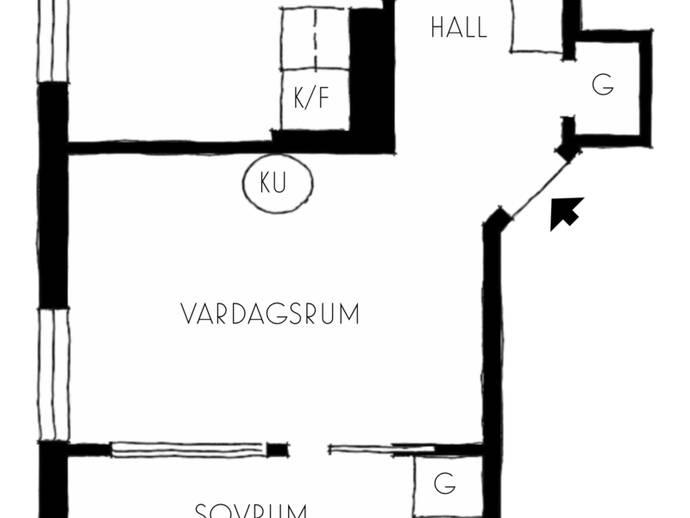 Floor plan for Tegelbruksvägen 40