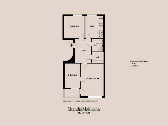 Planritning för Munkhagsgatan 84A