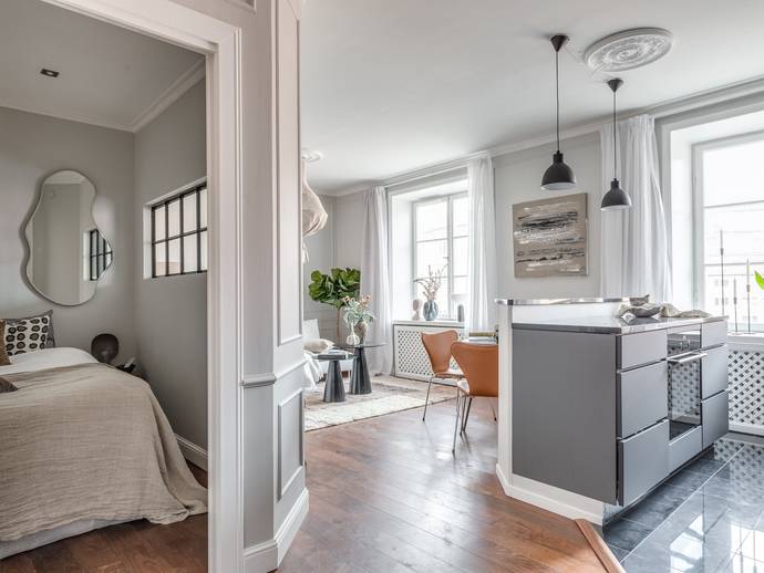 2 rok · 43 m² · Torsgatan 77, 3 tr