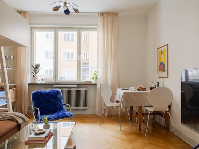 1 rok · 25 m² · Katarina Bangata 59C gårdsläge