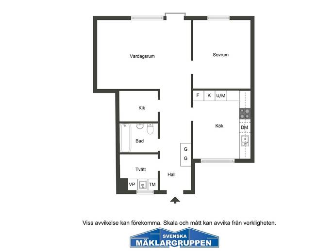 Floor plan for Västergården 163