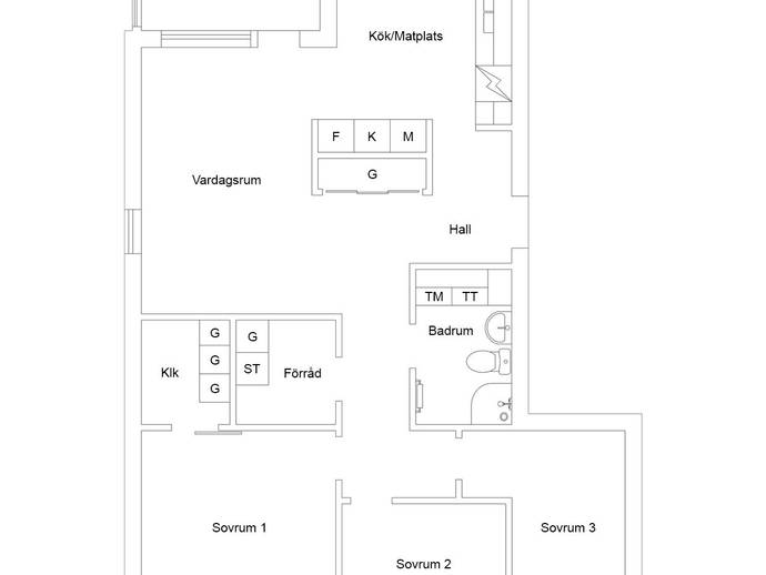 Floor plan for Pålsbodagatan 12