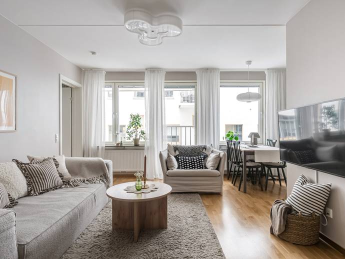 2 rok · 55 m² · Marieviksgatan 43, 1 tr!