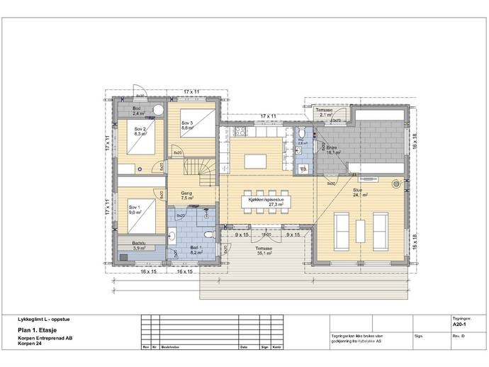 Floor plan for Korpen 24