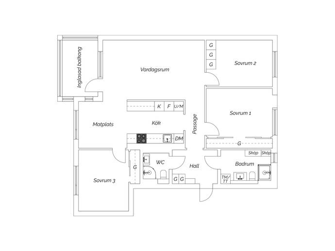 Planritning för Brandholmsvägen 56