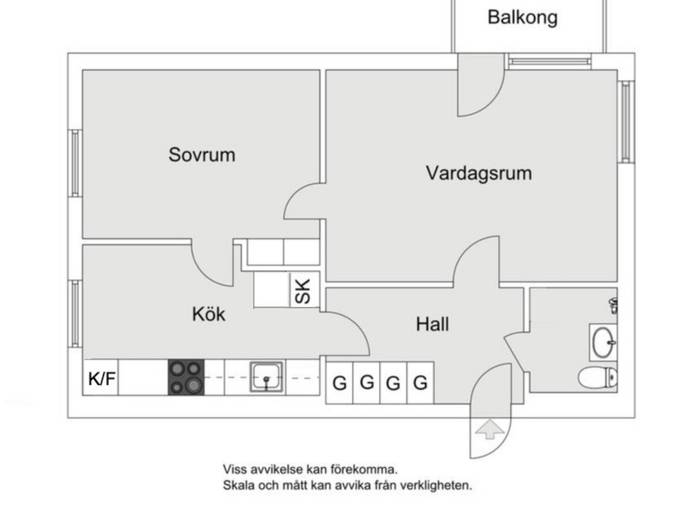 Floor plan for Beckasinvägen 33, 2tr