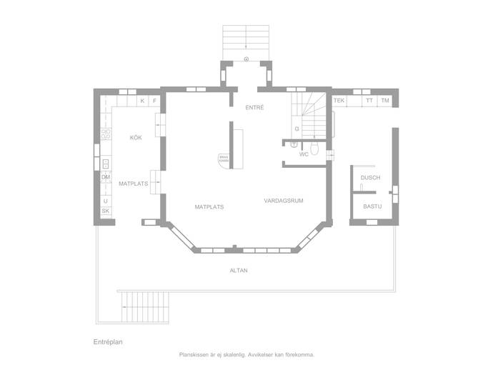 Floor plan for Vegagatan 36
