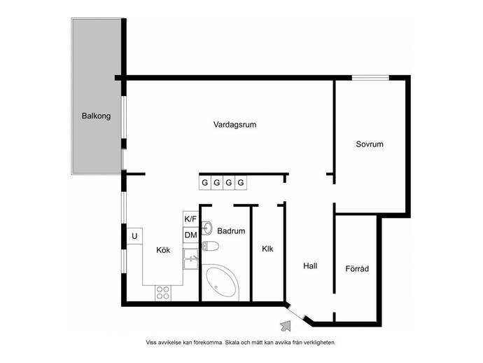 Floor plan for Sleipnervägen 11