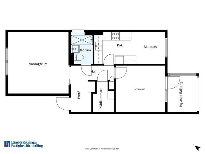 Floor plan for Vintergatan 25A