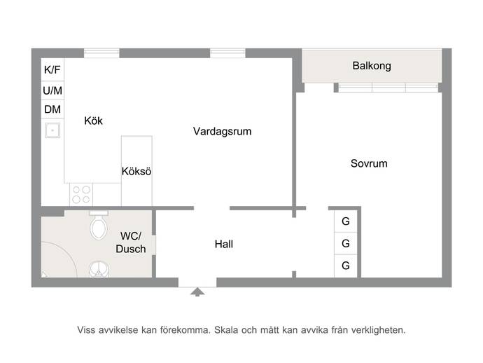 Planritning för Sveagatan 64b