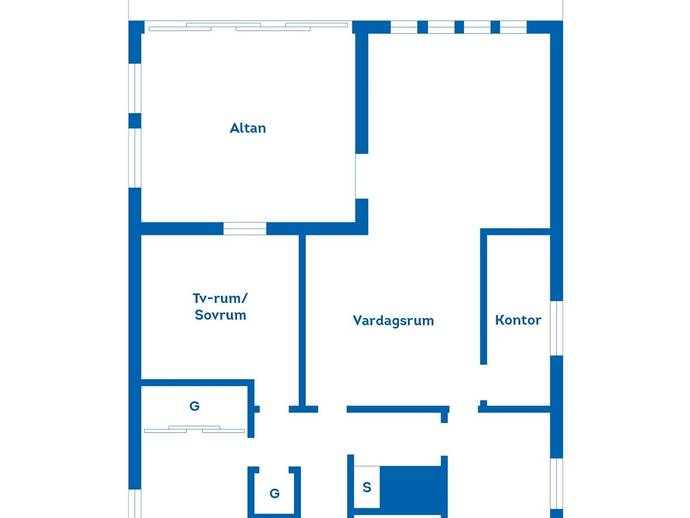 Planritning för Blåeldsgatan 6