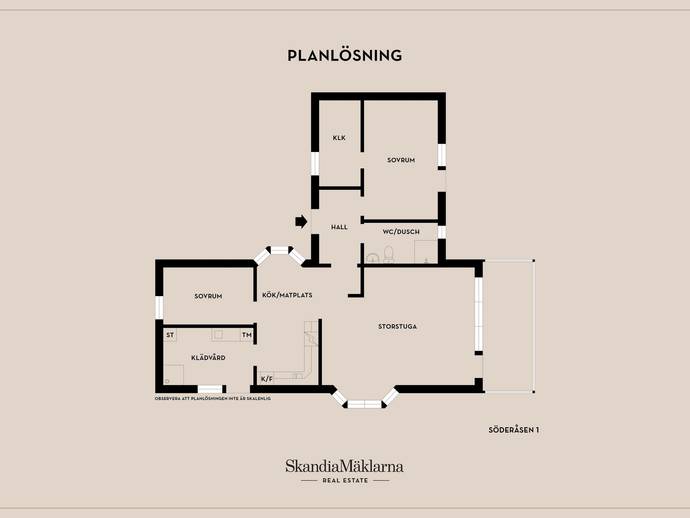 Floor plan for Söderåsen 1