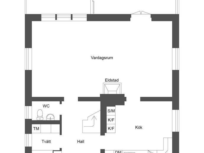 Planritning för Handskmakarvägen 14