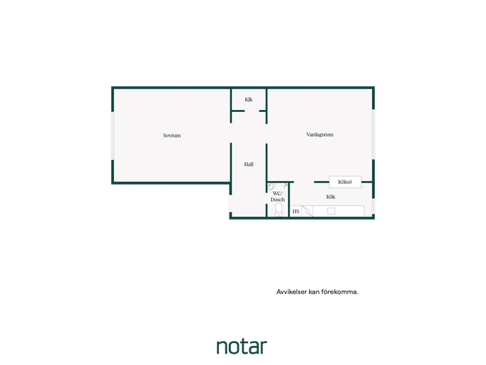 Floor plan for Slussgatan 14 U10