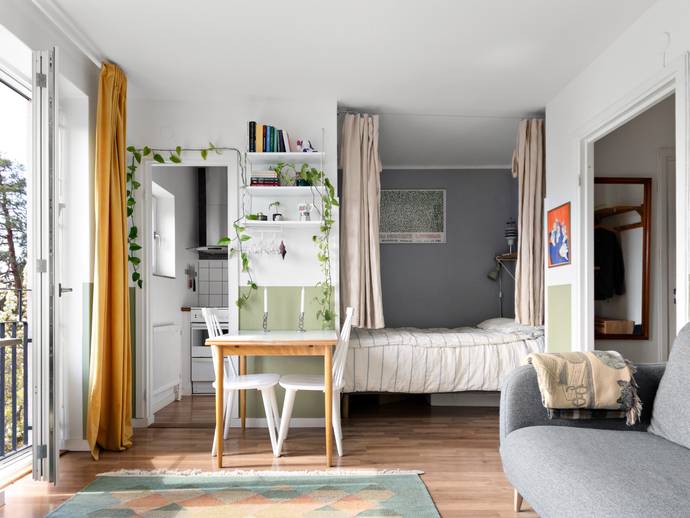 Apartment, 1 room, 27 m²