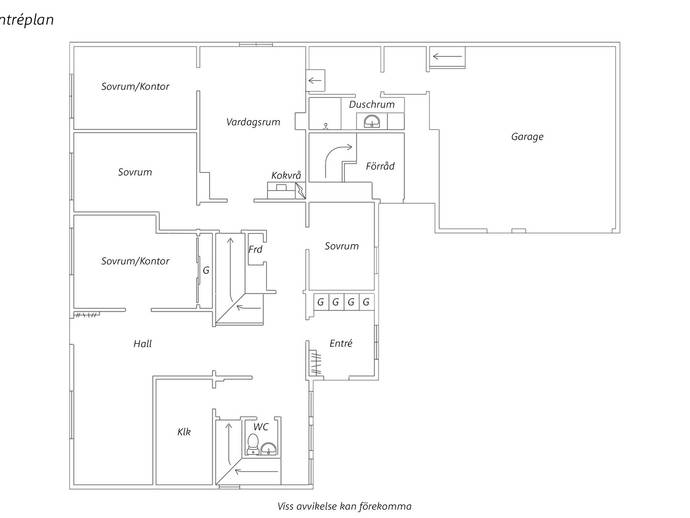 Planritning för Humlarpsvägen 3
