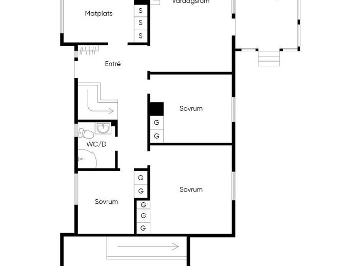 Floor plan for Älvvägen 16