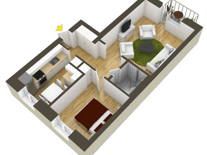 Planritning för Slättbergsvägen 9D