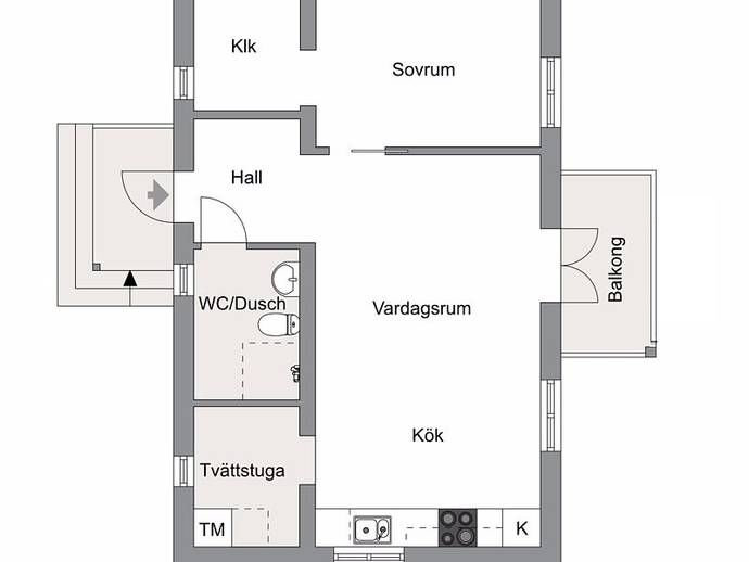 Floor plan for Vintergatan 31