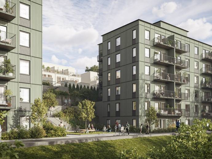 Storvretsvägen 107 i Skogås Centrum, Huddinge kommun - lägenhet till ...