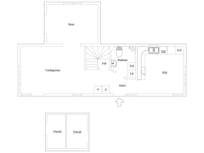 Floor plan for Klockhammarsgränd 15