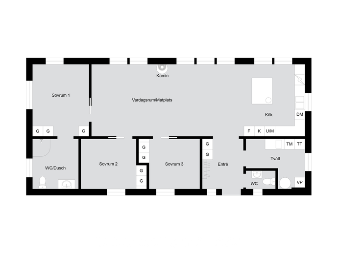 Floor plan for Torsö Sundet 7, 8 & 9