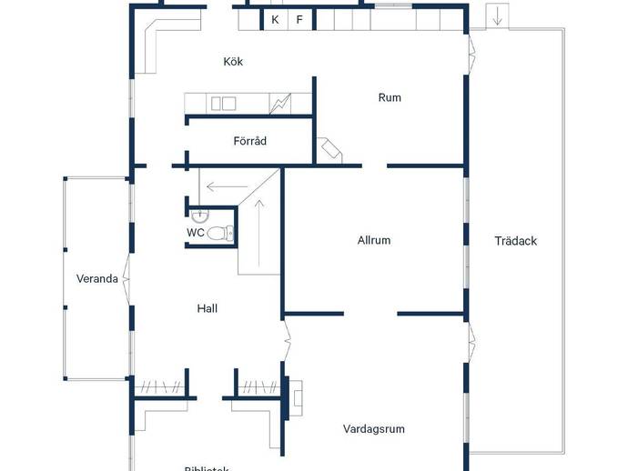 Floor plan for Vallingedal Nedergård