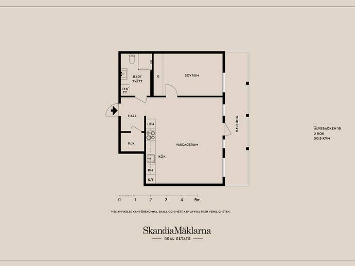 Floor plan for Älvebacken 18