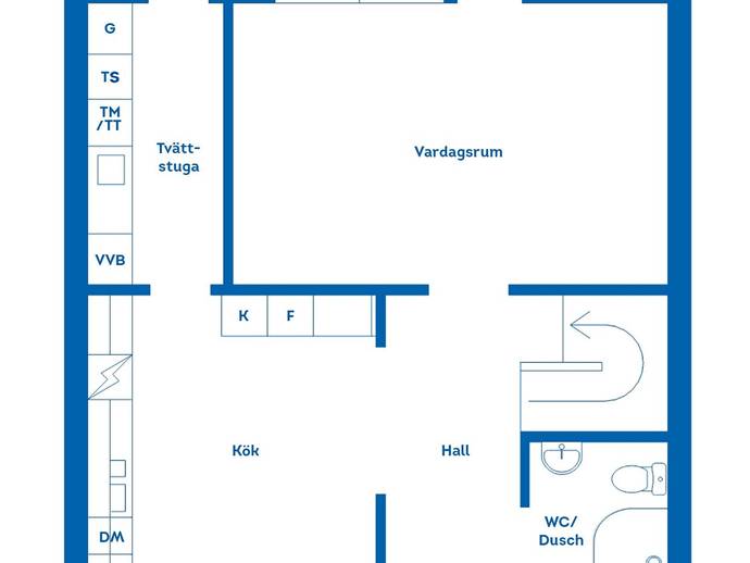 Floor plan for Vårlundavägen 19A