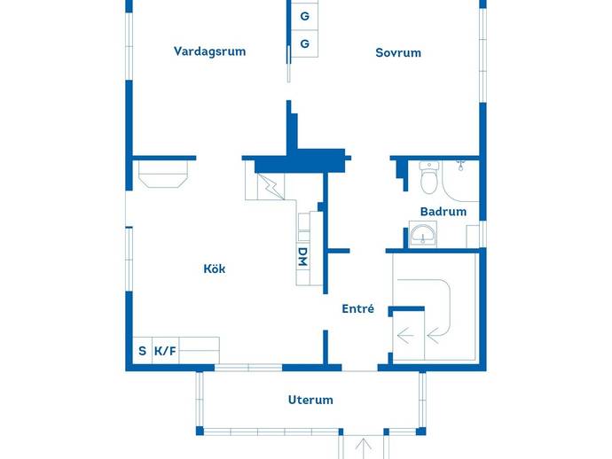 Planritning för Dalstavägen 8