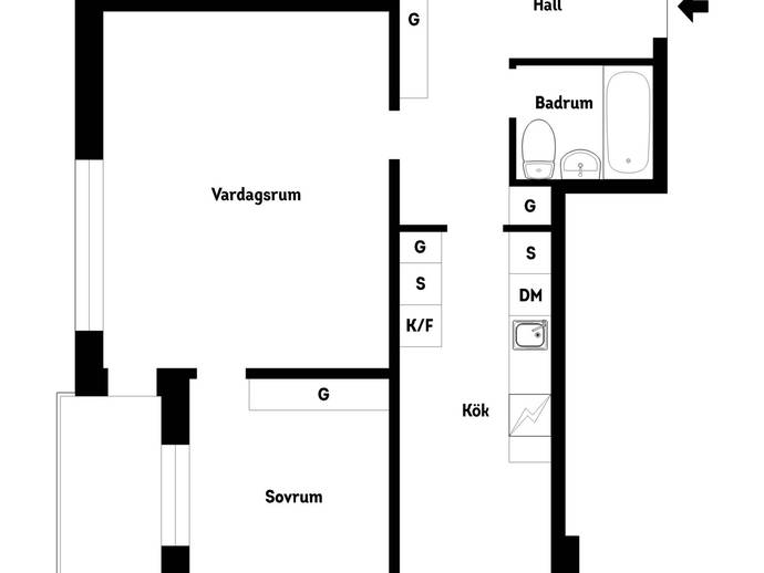 Planritning för Åsgatan 12