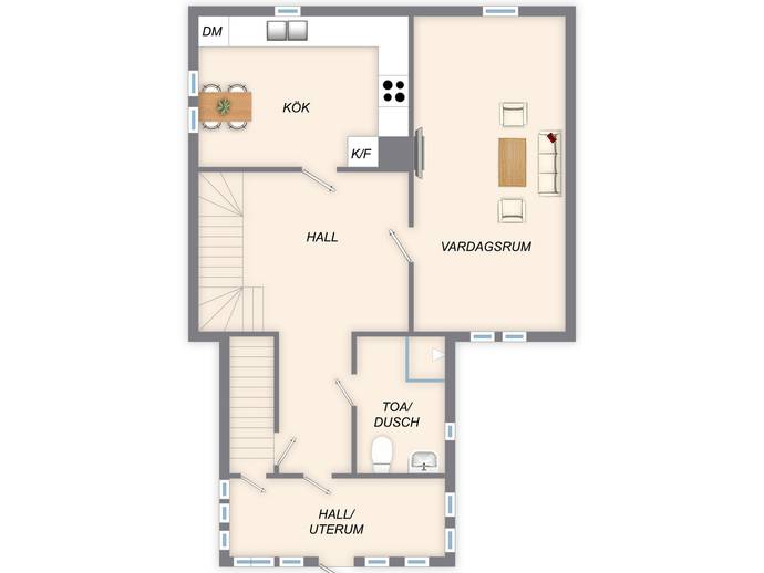 Floor plan for Björkgatan 10