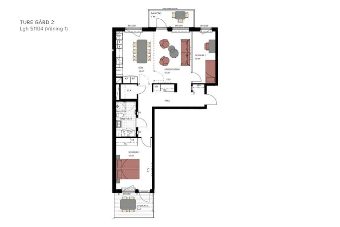 3 rum Lägenhet på Västra Mässgränd 6 Centrala Sollentuna Sollentuna kommun - bild 5