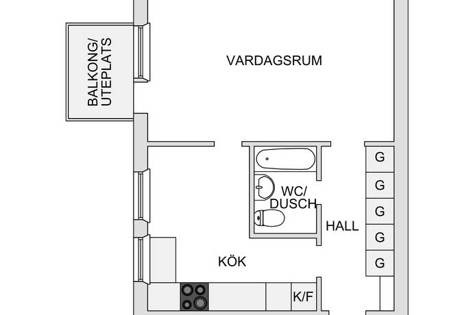 1 rum Lägenhet på Fritzhemsgatan 61D Frösön Östersunds kommun - bild 22