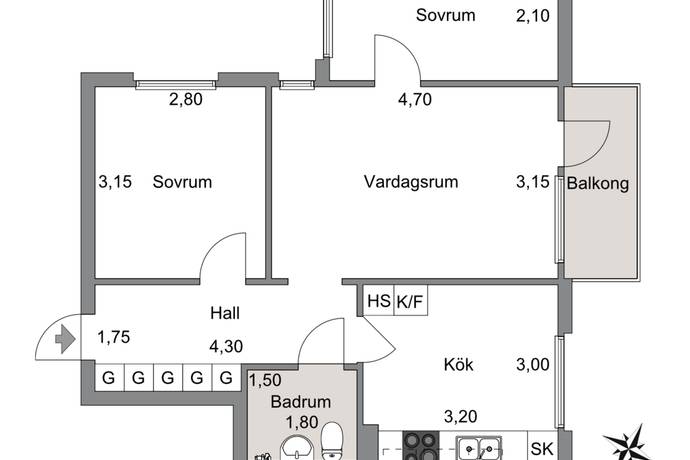 3 rum Lägenhet på Hagåkersgatan 10C Bosgården Mölndals kommun - bild 21