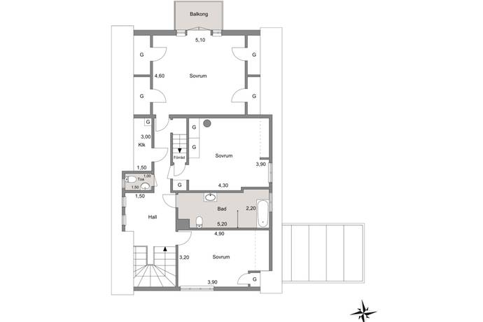 7 rum Villa på Viktoriagatan 38 Hässleholm Hässleholms kommun - bild 49
