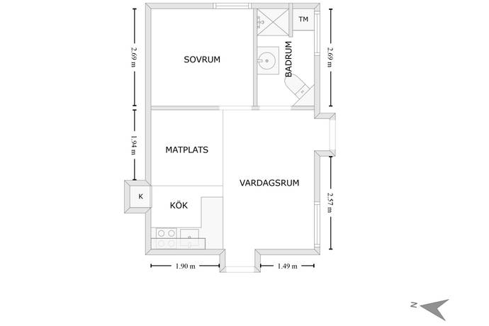 1 rum Lägenhet på Klockaregatan 1M Hovenäset Sotenäs kommun - bild 15