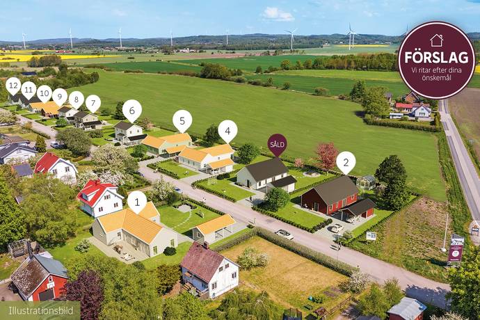 Källängsvägen 8, tomt 5, Långås, Falkenbergs kommun