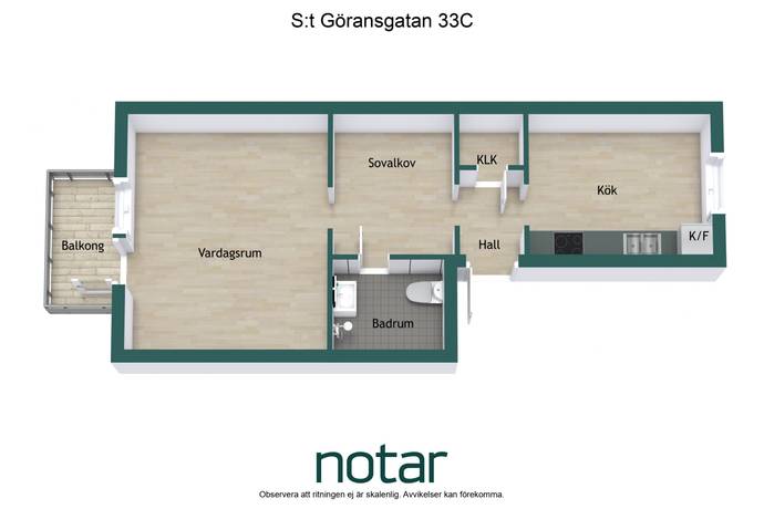 1.5 rum Lägenhet på S:t Göransgatan 33C Fålhagen Uppsala kommun - bild 29