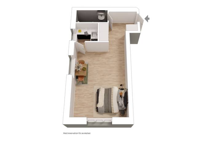 1 rum Lägenhet på Västmannagatan 15 Centralt / Norrby Borås kommun - bild 14