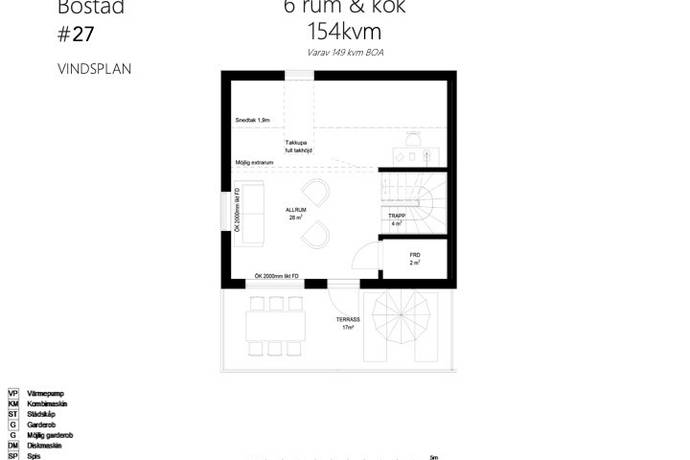 6 rum Parhus på Hermans backe 2c Vega/ Hermanstorp Haninge kommun - bild 55