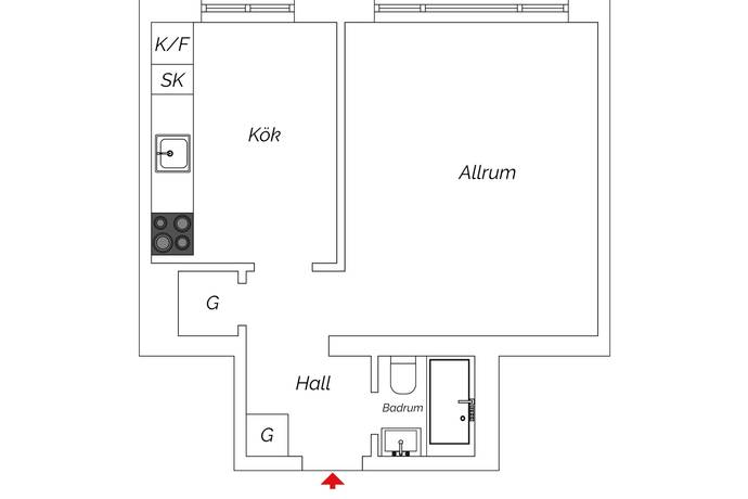 1 rum Lägenhet på Lönngatan 56 B Annelund Malmö kommun - bild 24