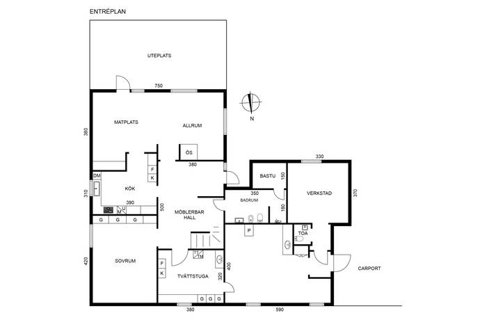 196 m² Villa på Fogdegårdsvägen 34 Varnhem Skara kommun - bild 34
