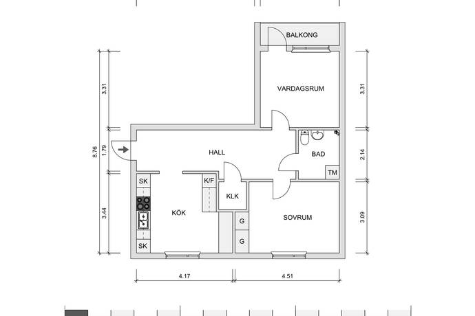 2 rum Lägenhet på Klostervägen 10D Klippan Klippans kommun - bild 15