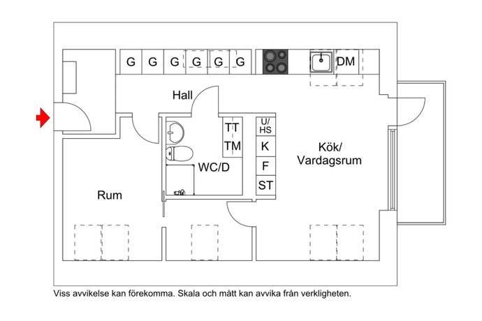 2.5 rum Lägenhet på Slottagårdsgatan 3B Centrala Vellinge Vellinge kommun - bild 19