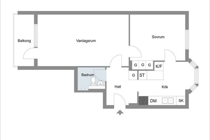 2 rum Lägenhet på Föreningsgatan 2C Kävlinge Tätort Kävlinge kommun - bild 16